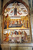 Sacra di San Michele. La chiesa. Il grande affresco della Sepoltura di Ges, la Morte e l'Assunzione detta Vergine (1505 ad). 